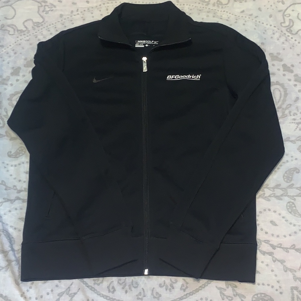 Nike Golf BF Goodrich Black Full Zip Jacket Sz L